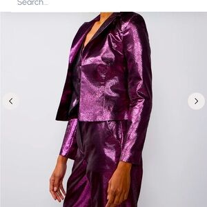 Metallic Notch Lapel Jacket ( see pant listed also)